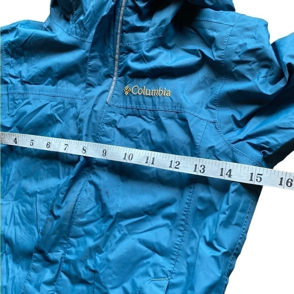 Columbia Youth Teal Blue Hooded Jacket size XS